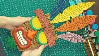 How to make the Aku Aku mask using EVA | Crash Bandicoot