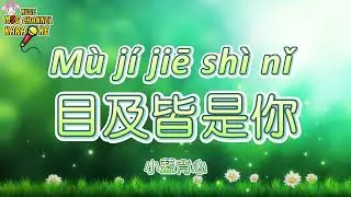 目及皆是你【伴奏 Karaoke】 小藍背心~Mù jí jiē shì nǐ ||Pinyin Lyrics, 拼音歌词 | 我戒不掉你 像戒不了呼吸漫长的距离我用思念来代替