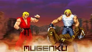 Ken Burn vs Wild Terry Bogard. Street Fighter MUGEN