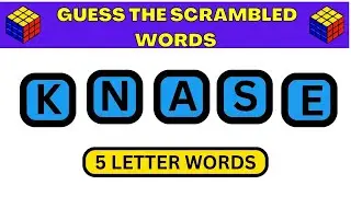 SCRAMBLED WORD GAME  | GUESS THE WORD GAME (5 LETTER WORD) S-1