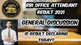 RBI Office Attendant Result 2021| RBI Office Attendant Result Update and News 2021