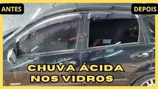 Como remover manchas de chuva ácida dos vidros