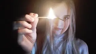 ASMR Matches Lighting and Striking & Matches Box Shaking & Fire Visual Trigger (ENG, Soft Spoken)