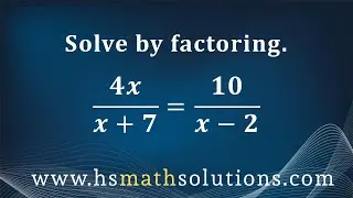 Solving a Proportion with a Quadratic Equation (Example)