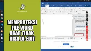 MEMBATASI AKSES MODE BACA/READ ONLY DI MS WORD AGAR TIDAK DIOTAK-ATIK