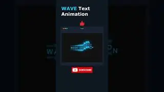 Text Wave Animation CSS only 🌊 
