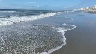 Relaxing beach walk North Myrtle Beach South Carolina