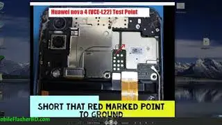 Huawei nova 4 VCE L22 Edl Test Point For Frp Remove Pin Pattern unlock By GSM Free Equipment