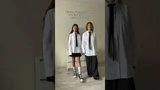 Чёрно-белая гамма в школу и на работу #shorts #short #стилистнск #стилист #стиль