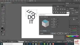 How to create 3D isometric text effect in illustrator-2020