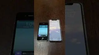 iPhone 4s on iOS 6 vs iPhone X on iOS 16 boot up test #shorts #iphone4s #ios6 #iphonex #ios16