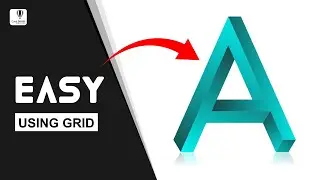 How To Design Modern A Letter Logo Using Grid|Corel Draw Tutorials|Future Academy | Ammar