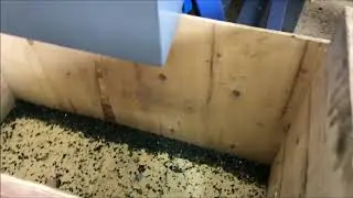 Измельчение пластиковой ленты
