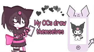 My ocs draw themselves🌸🍡