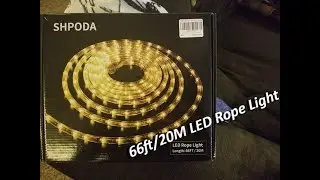 SHPODA 66ft/20M LED Rope Light demo