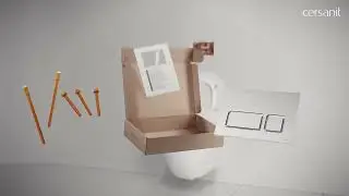 How to fit a Cersanit mechanical flush button to a concealed WC frame?