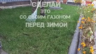 Сделай это со своим газоном до первого снега