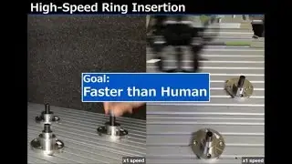 High-Speed Ring Insertion by Dynamic Observable Contact Hand