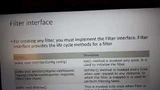Filters in Servlets