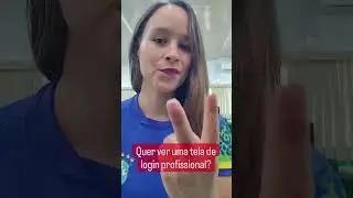 Tela de Login Profissional com CSS e JavaScript. #shorts