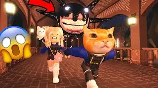 Stronk Cat Finally Played DOORS 👁️... (Bad Ending😭)