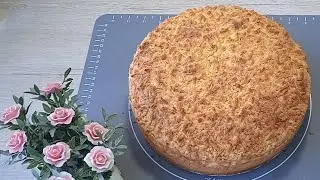 Вишневый пирог суфле. Olchali pirog sufle..