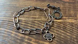 Soft Soldered Paperclip Chain Bracelet