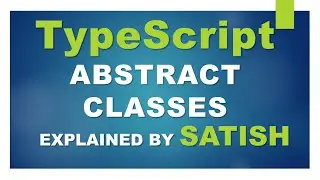 learn TypeScript | Abstract Class | Abstract methods | Concrete Methods 