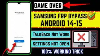 All Samsung FRP Bypass 2025👉 Android 14 -15 |100% Working Method ✅ Setting & TalkBack Not Open|NO PC
