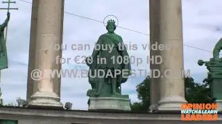 Heroes square St Ladislaus statue new