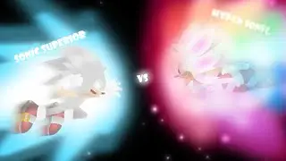 Hyper Sonic vs Sonic Superior (Inspired by @DedGrafic )