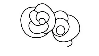 How to Draw a SIMPLE Rose 🌹 EASY 