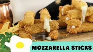 Resep Keju Goreng ( Fried Mozzarella Stick Recipe Video)