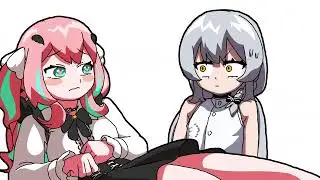 메스가키와 에로가키가 서로 깨물었을 때 반응  【 패러디 ANIME 】