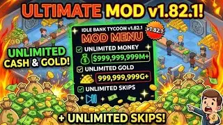 Idle Bank Tycoon MOD MENU v1.82.1 | Unlimited Money, Gold & Skips! 💰