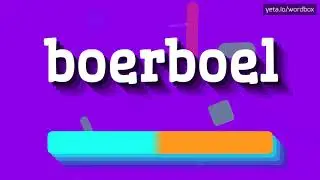 BOERBOEL - HOW TO PRONOUNCE IT? #boerboel