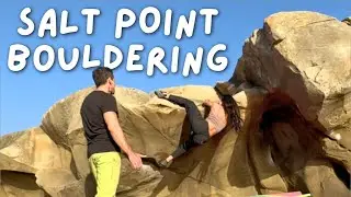 Outdoor Bouldering at Salt Point | Lie-back V2 Beta