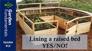 Should You Line a Raised Bed ??? Pros & Cons and Best Material ⏳⌚️⌛️ Garden Quickie #12
