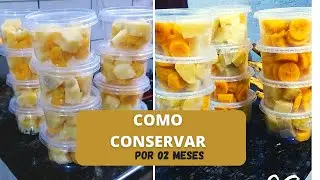 COMO CONGELAR BATATA DOCE E BANANA DA TERRA COZIDA POR ATÉ 02 MESES| Deixe pronto para semana.