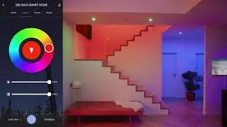 Control the lights in your home with DELTACO SMART HOME App