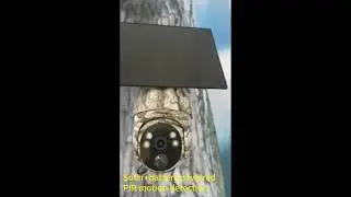 Camouflage camera solar security trail camera display