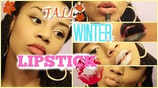 ♡  FALL/WINTER | Favorite Lipstick Try On Drugstore and AFFORDABLE!