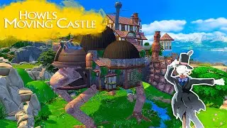 HOWL'S MOVING CASTLE Sims 4 || Speed Build || Simsbiosis