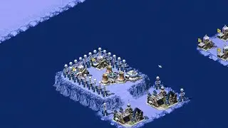 Red Alert 2 | Yuri's Revenge | 7 vs 1 | Extra hard AI | Blue map | Cuba vs 7