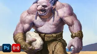 Digital Illustration - Finishing the Troll