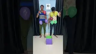 Roll Dice 🎲 With Pop Balloon Challenge #shorts