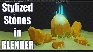 Stylized Lowpoly Rocks in BLENDER