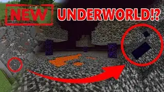 NEW Minecraft UNDERWORLD Dimension?! How to Get Into Minecraft's new Dimension Under Bedrock!