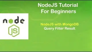 NodeJS Tutorial For Beginners # NodeJS With MongoDB Query Filter Result