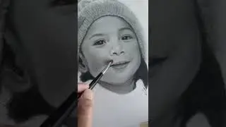 Little girl portrait  in graphite pencils #graphite #artwork